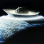 Cette illustration représentant un astéroïde de 500 kilomètres de diamètre heurtant la surface terrestre a beaucoup servi cette semaine pour illustrer les conséquences catastrophiques d'une éventuelle collision avec 2002 NT7. Très efficace.