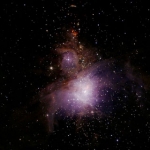 M42, la grande nébuleuse d’Orion, zone de formation stellaire dans laquelle la rotation des jeunes étoiles a été étudiée