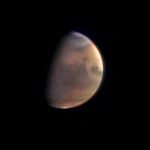 Mars vue sous un angle inhabituel par Mars Express