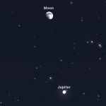 La Lune juste au-dessus de Jupiter ce vendredi 10 janvier 2025